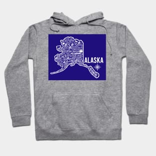 Alaska Map Hoodie